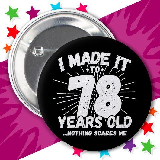 78歳皮肉ミームおもしろい78誕生日 缶バッジ