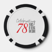 78歳素晴らし ポーカーチップ (裏面)