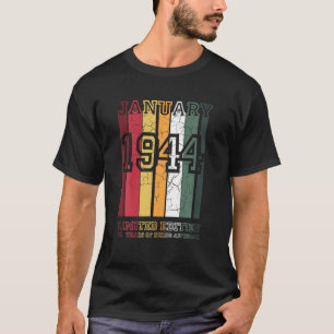 78歳1944年1月限定版78th Birt Tシャツ