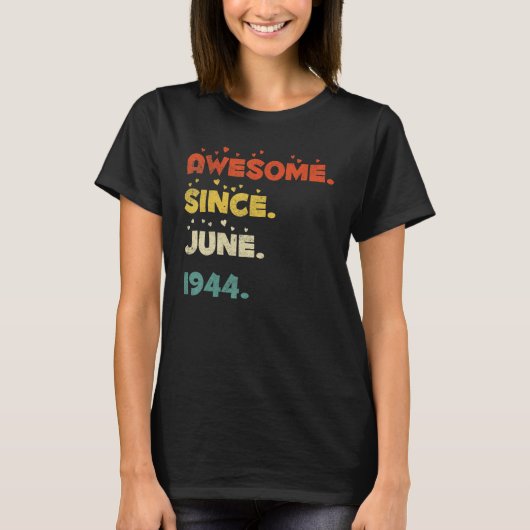 78歳1944年6月4日 Tシャツ (正面)