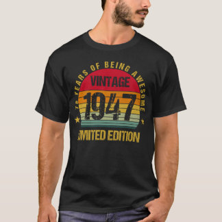 78歳1947年78誕生日かわいい Tシャツ