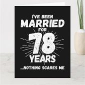 78結婚した年おもしろい78結婚周年 カード (正面)