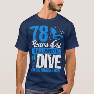 78誕生日スキューバダイビングスキューバダイバー78歳 Tシャツ