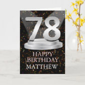 78誕生日スポットライト名刺追加 カード (黄色い花)