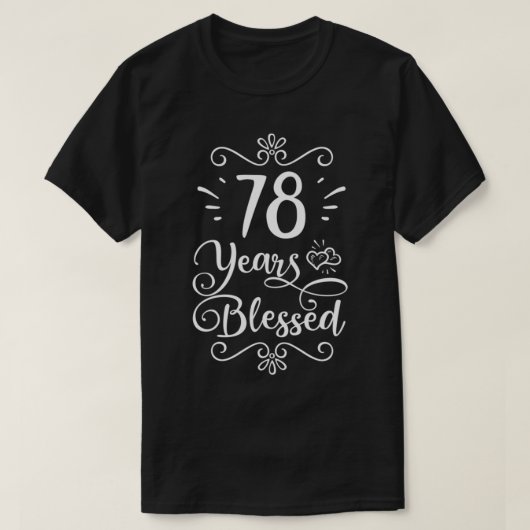 78誕生日78年賛美宗教神 Tシャツ (デザイン正面)