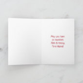 78誕生日:おもしろい花火パターン+虹78 カード (内部)