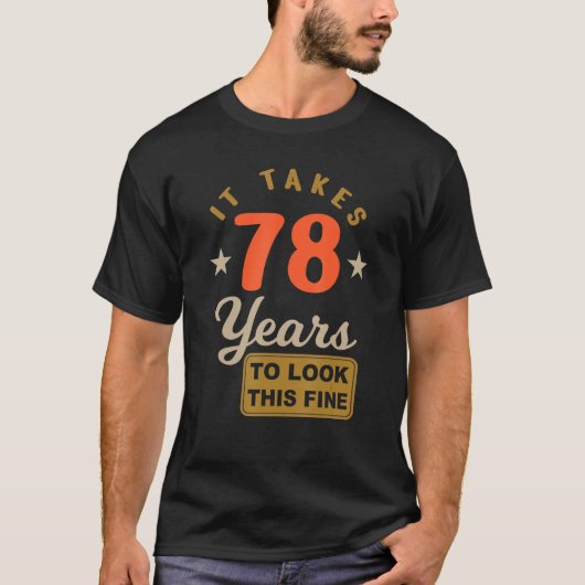 78誕生日 – このフィンを見るには78年かかる Tシャツ (正面)