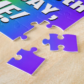 78誕生日: カラフル、おもしろいレインボーパターン# 78 ジグソーパズル (側面)