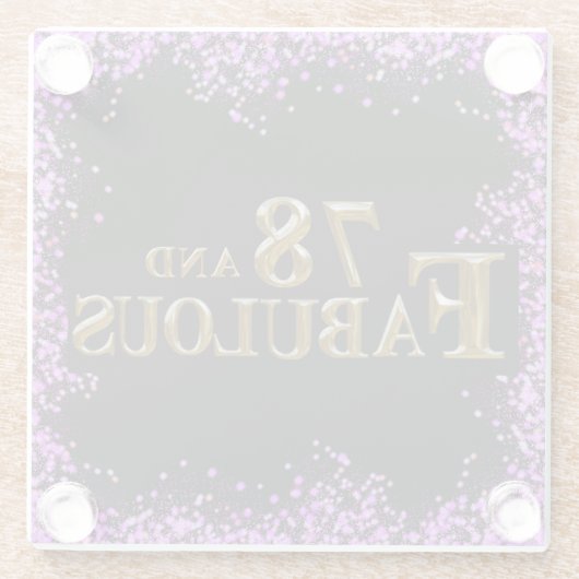 78誕生日 ガラスコースター (裏面)