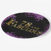 78誕生日 ペーパープレート (アングル)