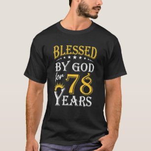 78賛美年間の神によるヴィンテージ幸せ78th tシャツ