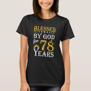 78賛美年間の神によるヴィンテージ幸せ78th tシャツ
