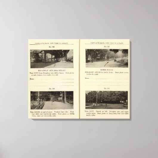 78689ブロードウェイと230th St Dobbsフェリー キャンバスプリント (正面)