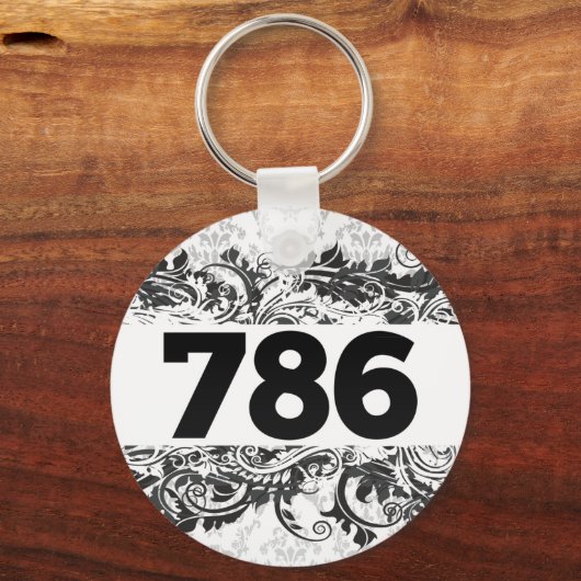 786 キーホルダー (正面)