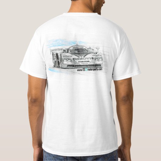 787Bルマン車 Tシャツ (裏面)