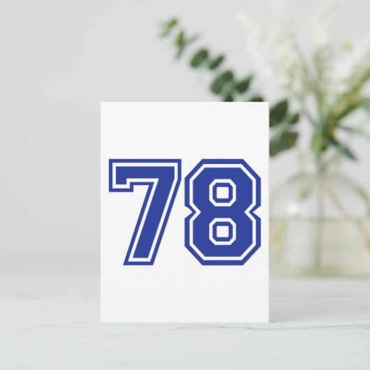 78 – 数値 ポストカード (スタンド正面)