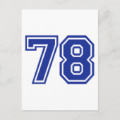 78 – 数値 ポストカード (正面)