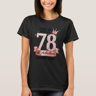 78 & Fabulous Iバラ&ホワイトパーティーグループカンディド Tシャツ