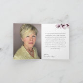 78 & Fabulous Orchid Photo Birthday Greeting Card カード (内部)