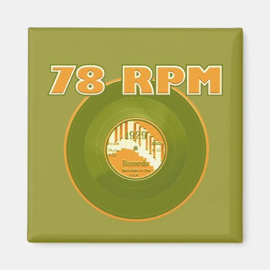 78 RPM 1929レコード マグネット (正面)