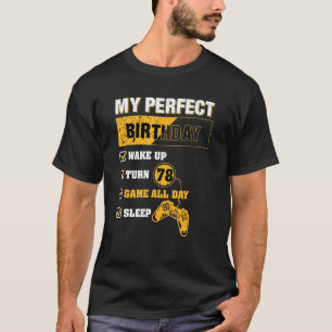 78thパーフェクト誕生日ゲーマー78歳ゲーム tシャツ