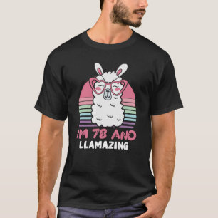 78th誕生日ラマジュージラマ78歳誕生日 tシャツ