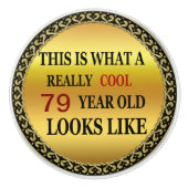 79おもしろい歳のカッコいいルックスを生む セラミックノブ (正面)