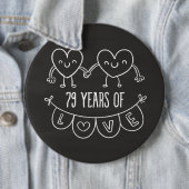 79周年記念ギフトチョークハート 缶バッジ (インサイチュ)