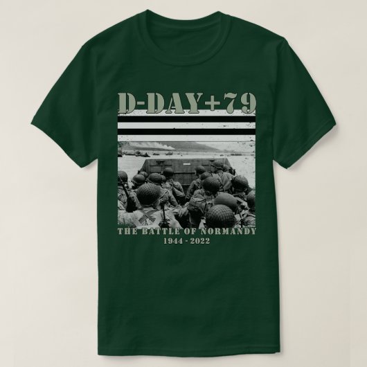 79周年記念第2次世界大戦Dデー連合上陸フランス1 Tシャツ (デザイン正面)