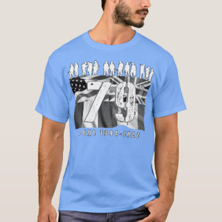 79周年記念第2次世界大戦Dデー連合上陸フランス2 Tシャツ