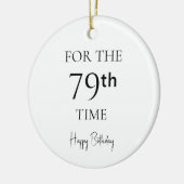 79回目のお誕生日おめでとう セラミックオーナメント (左)