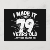 79歳の皮肉なミーム 面白い 79歳の誕生日 ポストカード (正面)