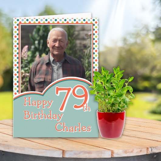 79歳の誕生日カード（写真1枚） カード