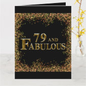 79歳の誕生日 カード (黄色い花)