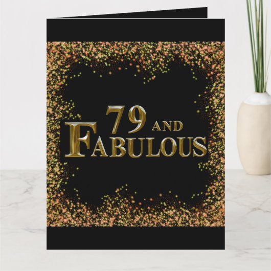 79歳の誕生日 カード (正面)