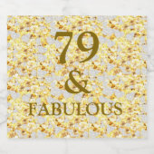 79歳の誕生日 スパークリングワインラベル (シングルラベル)