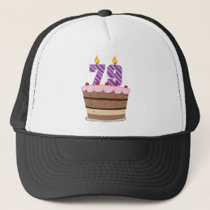 79歳オンお誕生日ケーキ キャップ