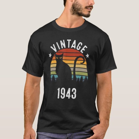 79歳ヴィンテージ1943年79歳 Tシャツ (正面)