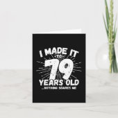 79歳皮肉ミームおもしろい79誕生日 カード (正面)