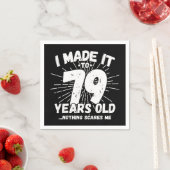 79歳皮肉ミームおもしろい79誕生日 スタンダードカクテルナプキン (インサイチュ)