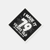 79歳皮肉ミームおもしろい79誕生日 スタンダードカクテルナプキン (角)