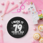 79歳皮肉ミームおもしろい79誕生日 ペーパープレート (パーティー)
