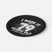 79歳皮肉ミームおもしろい79誕生日 ペーパープレート (アングル)