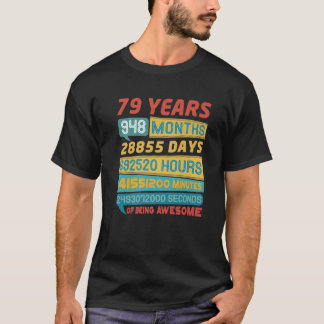 79歳素晴らし限定版ヴィンテージ79日 Tシャツ