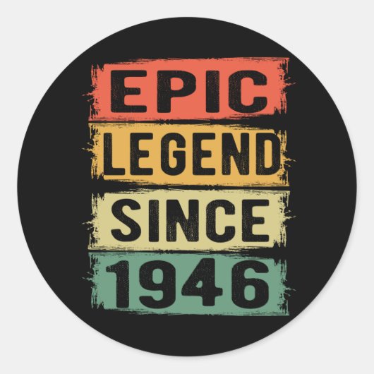 79歳1946年エピックレジェンド79誕生日 ラウンドシール (正面)