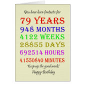 79誕生日のマイルストーン (正面)