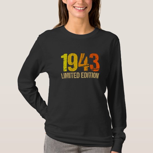 79誕生日レディースメンズ79年1943 4 Tシャツ (正面)