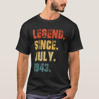 79誕生日79歳の伝説1943年7月以来 Tシャツ