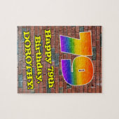 79誕生日:おもしろいグラフィティインスパイア – レボイン79 ジグソーパズル (横)