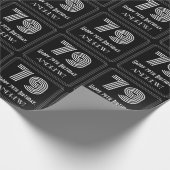 79誕生日:アールデコインスパイア「79」を名前と共に検索 ラッピングペーパー (角)